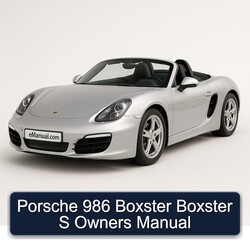 Porsche Boxster 986 S Owners Owner's Manual PDF