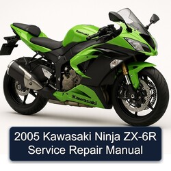 2005 Kawasaki Ninja ZX-6R Service Repair Workshop Manual PDF