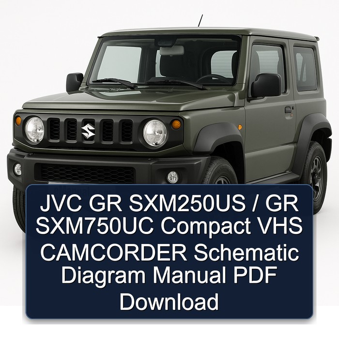 Suzuki GR Models JVC SXM250US / SXM750UC Compact VHS Camcorder Electrical Wiring Diagrams PDF