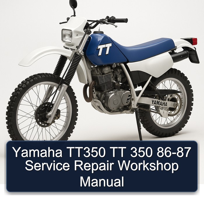 1986-1987 Yamaha TT Models TT350 350 Service Repair Workshop Manual PDF