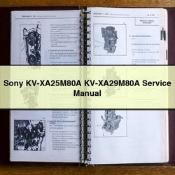 Sony Kv-xa25m80a Kv-xa29m80a Service Repair Workshop Manual PDF