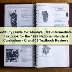 1999 E-STUDY : Mosbys Emt-intermediate Textbook National Standard Curriculum-cram101 Reviews Service Repair Workshop Manual PDF