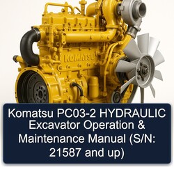 Komatsu PC03-2 Hydraulic Excavator Operation (s/n: 21587 Up) Service Repair Workshop Manual PDF