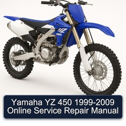 1999-2009 Yamaha YZ Models 450 - Online Service Repair Workshop Manual PDF