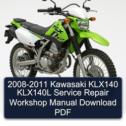2008-2011 Kawasaki KLX Series KLX140 KLX140L Service Repair Workshop Manual PDF