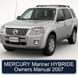 2007 Mercury Mariner Hybride Owners Owner's Manual PDF