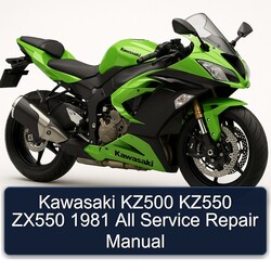 1981 Kawasaki ZX Models KZ500 KZ550 ZX550 All Service Repair Workshop Manual PDF