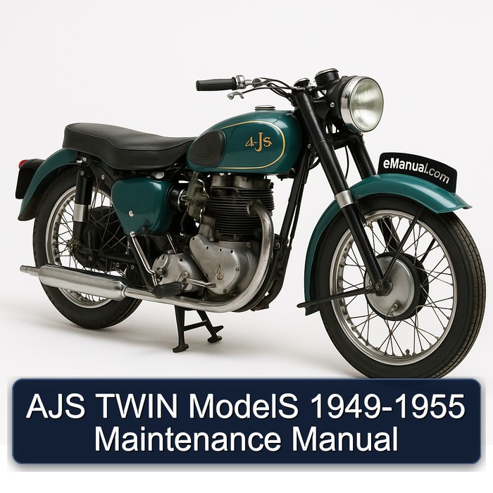 1955 Ajs Heavyweight Models Twin 1949 Service Repair Workshop Manual PDF