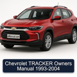 1993-2004 Chevrolet Tracker Owners Owner's Manual PDF