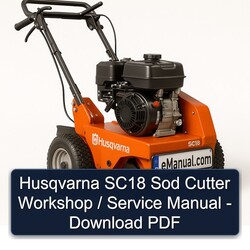 Husqvarna SC18 Sod Cutter / Service Repair Workshop Manual PDF