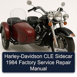 1984 Harley Davidson Sidecars Harley-davidson CLE Sidecar Service Repair Workshop Manual PDF