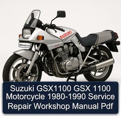 1980-1990 Suzuki GSX Series GSX1100 1100 Motorcycle Service Repair Workshop Manual PDF