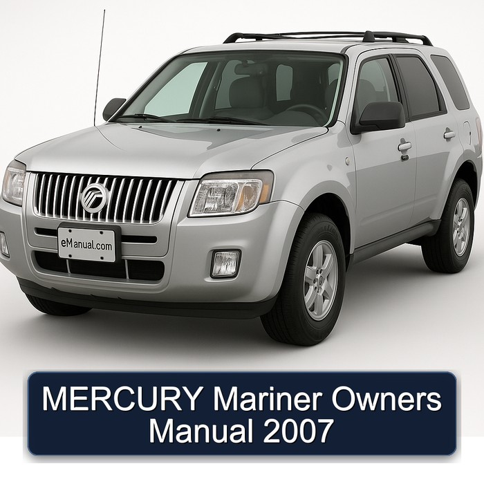2007 Mercury Mariner Owners Owner's Manual PDF