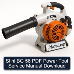Stihl BG 56 Power Tool Service Repair Workshop Manual PDF