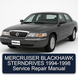 1994-1998 Sterndrive Mercruiser Blackhawk Sterndrives Service Repair Workshop Manual PDF