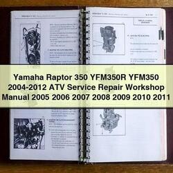 2004-2012 Yamaha Raptor 350 YFM350R YFM350 - ATV Service Repair Workshop Manual PDF