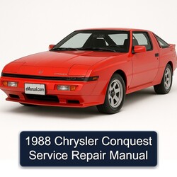 1988 Chrysler Conquest Service Repair Workshop Manual PDF