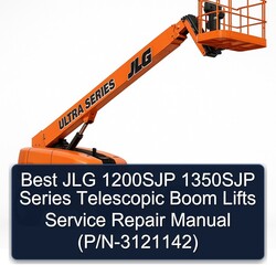 Best JLG 1200SJP 1350SJP Series Telescopic Boom Lifts (p/n-3121142) Service Repair Workshop Manual PDF