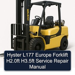 Hyster L177 Europe Forklift H2.0ft H3.5ft Service Repair Workshop Manual PDF