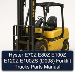 Hyster E70Z E80Z E100Z E120Z E100ZS (D098) Forklift Trucks Parts Catalog PDF