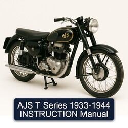 Ajs T Series 1933-1944 Instruction Service Repair Workshop Manual PDF
