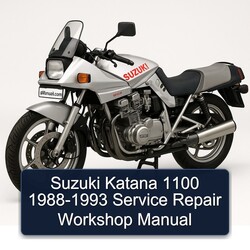 1988-1993 Suzuki Katana Models 1100 Service Repair Workshop Manual PDF