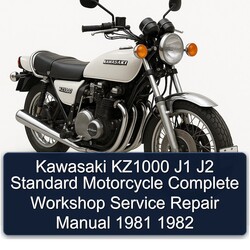 1981-1982 Kawasaki KZ Series KZ1000 J1 J2 Standard Motorcycle Service Repair Workshop Manual PDF