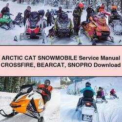Arctic CAT Snowmobile Crossfire Bearcat Snopro Service Repair Workshop Manual PDF