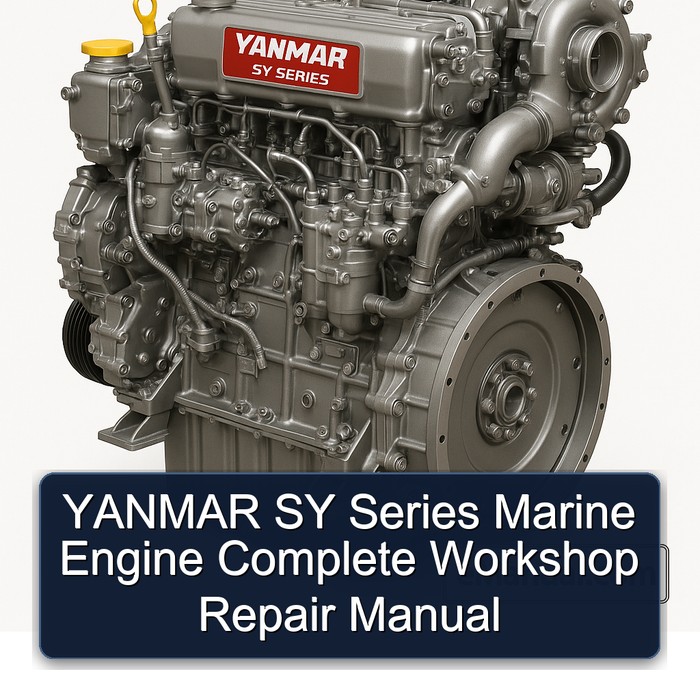 Yanmar SY Series Marine Engine Service Repair Workshop Manual PDF