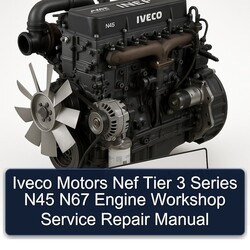 Iveco Motors Nef Tier 3 Series N45 N67 Engine Service Repair Workshop Manual PDF