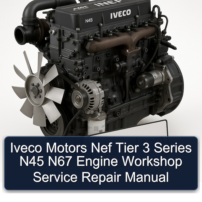 Iveco Motors Nef Tier 3 Series N45 N67 Engine Service Repair Workshop Manual PDF