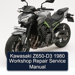 1980 Kawasaki Z Series Z650-D3 Service Repair Workshop Manual PDF