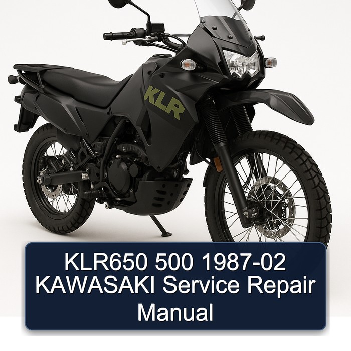 1987-2002 Kawasaki KLR Series KLR650 500 Service Repair Workshop Manual PDF