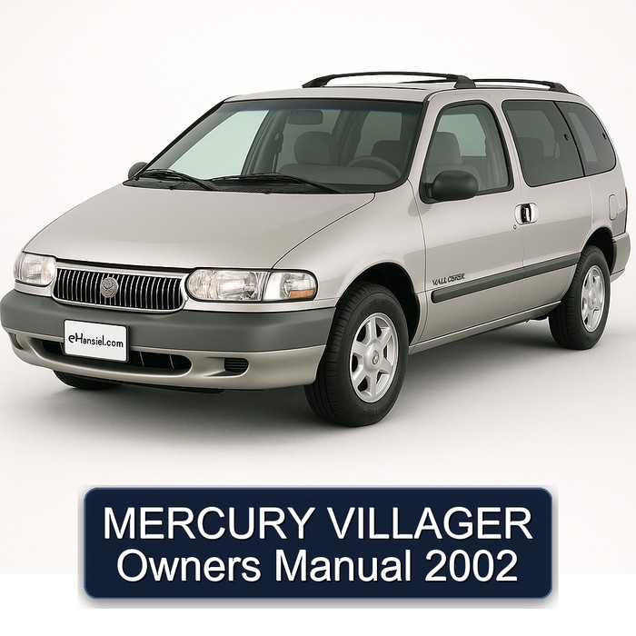 2002 Mercury Villager Owners Owner's Manual PDF