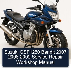2007-2009 Suzuki GSF Bandit Series GSF1250 Service Repair Workshop Manual PDF