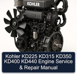 Kohler KD Series KD225 KD315 KD350 KD400 KD440 Engine Service Repair Workshop Manual PDF
