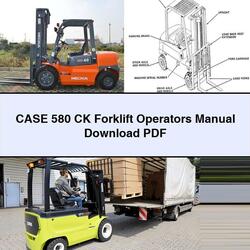 Case 580 CK Forklift Operators Operator's Manual PDF