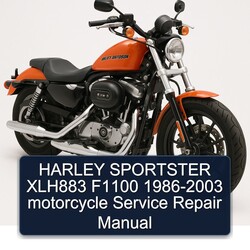 1986-2003 Harley Davidson Sportster XLH883 F1100 - Motorcycle Service Repair Workshop Manual PDF