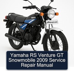 2009 Yamaha RS Venture GT Snowmobile Service Repair Workshop Manual PDF