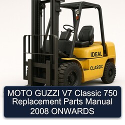 2008 Aprilia Classic Moto Guzzi V7 750 Replacement Parts Onwards Catalog PDF