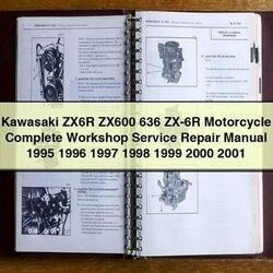 1995-2001 Kawasaki ZX Models ZX6R ZX600 636 ZX-6R Motorcycle Service Repair Workshop Manual PDF
