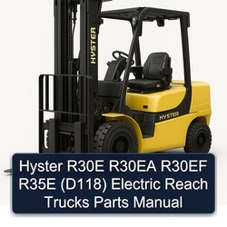 Ersatzteilhandbuch für Hyster R30E/R30EA/R30EF/R35E (D118) Elektro-Hochhubwagen