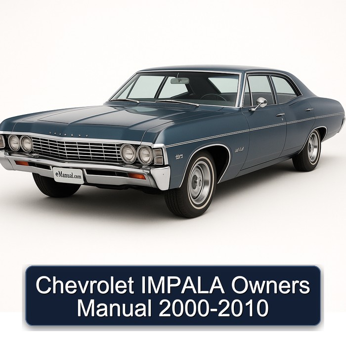 2000-2010 Chevrolet Impala Owners Owner's Manual PDF