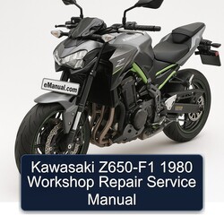 1980 Kawasaki Z Series Z650-F1 Service Repair Workshop Manual PDF