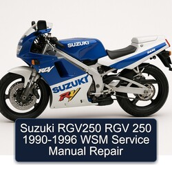 1990-1996 Suzuki RGV250 RGV 250 - WSM Service Repair Workshop Manual PDF