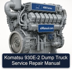 MTU 4000 Series Komatsu 930E-2 Dump Truck Service Repair Workshop Manual PDF