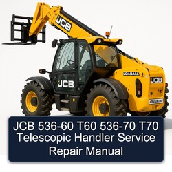 JCB 536-60 T60 536-70 T70 Telescopic Handler Service Repair Workshop Manual PDF