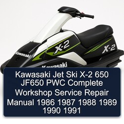 1986-1991 Kawasaki Jet Ski X-2 650 JF650 PWC Service Repair Workshop Manual PDF