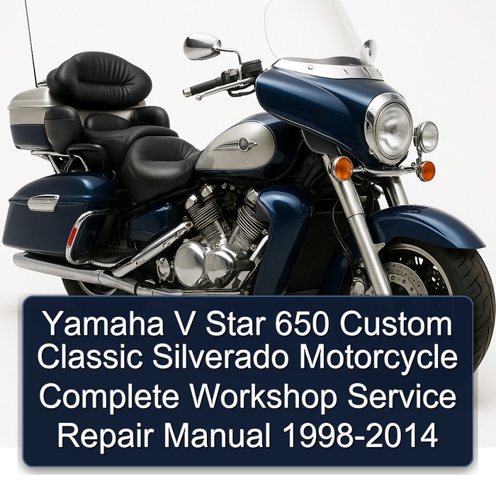 1998-2014 Aprilia Classic Yamaha V Star 650 Custom Silverado Motorcycle Service Repair Workshop Manual PDF