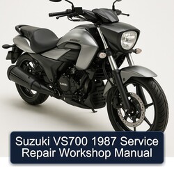1987 Suzuki Intruder VS700 Service Repair Workshop Manual PDF